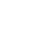 White curved arrow pointing up and to the right on a teal background